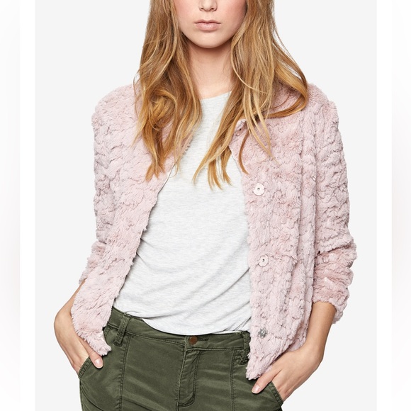 Sanctuary Jackets & Blazers - NWT Sanctuary Faux-Fur Sequin Jacket Size XS